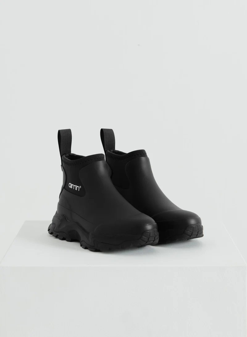 Black Fusion Rain Boot