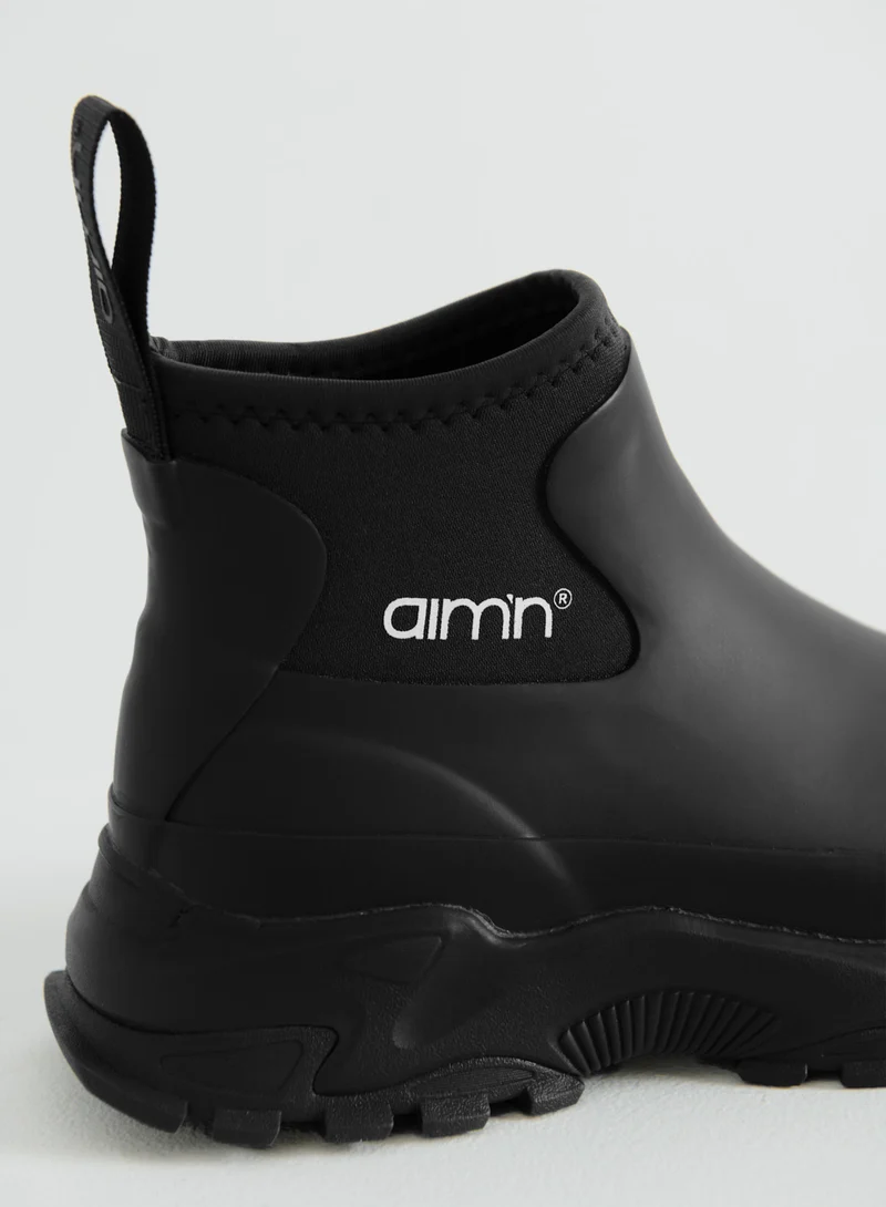Black Fusion Rain Boot