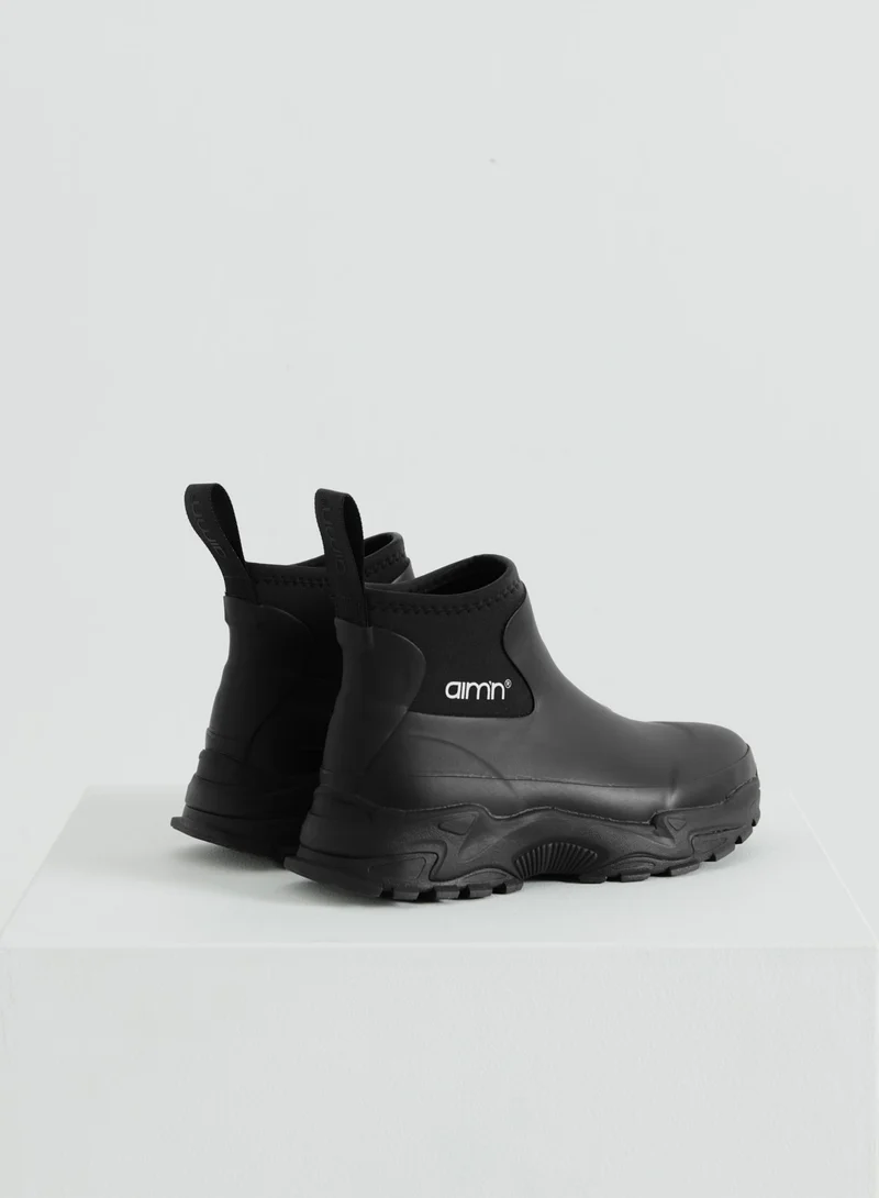Black Fusion Rain Boot