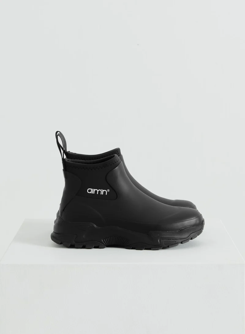 Black Fusion Rain Boot