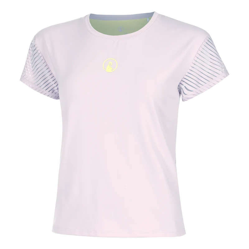 Mind Cross T-Shirt Damen-Flieder,Gelb