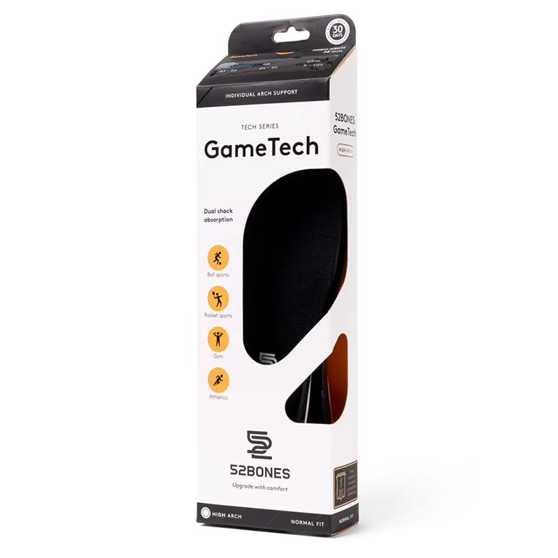 52 Bones GameTech Sport Inner Soles High Arch Inlegzolen
