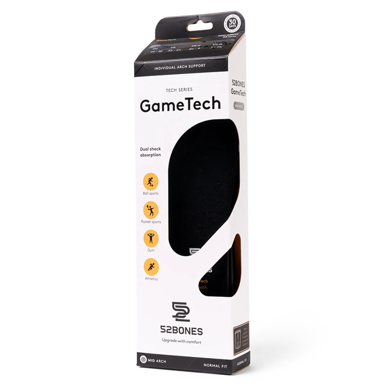 52 Bones GameTech Sport Inner Soles Mid Arch Inlegzolen