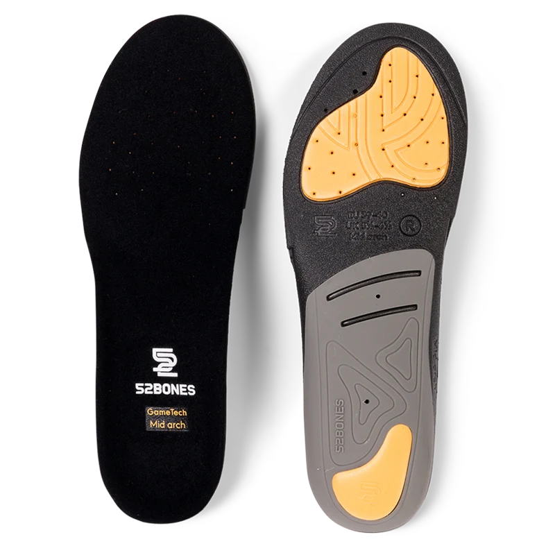 52 Bones GameTech Sport Inner Soles Mid Arch Inlegzolen