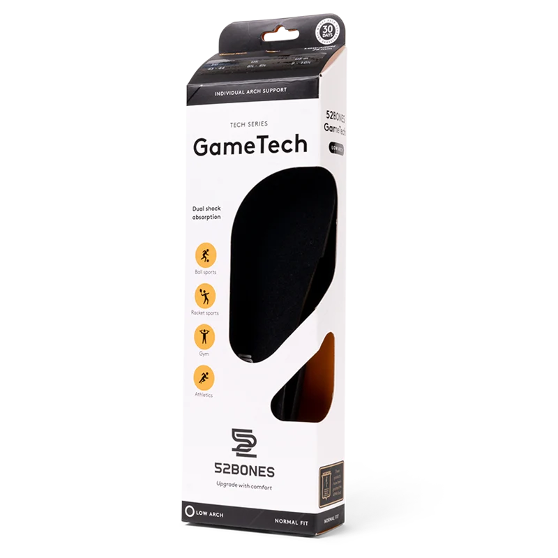 52 Bones GameTech Sport Inner Soles Low Arch Inlegzolen