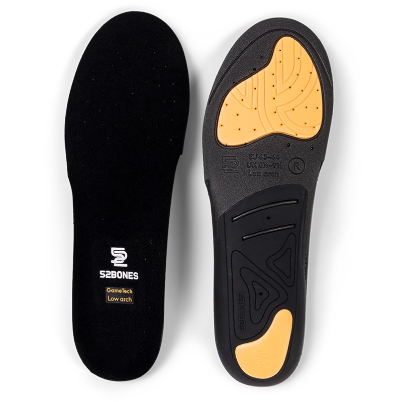52 Bones GameTech Sport Inner Soles Low Arch Inlegzolen