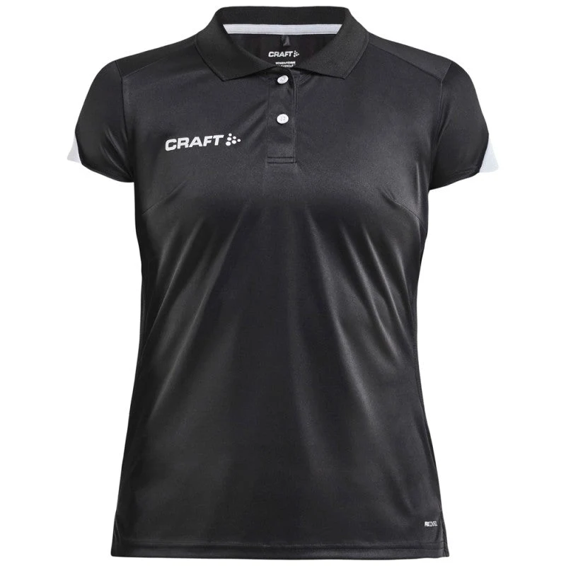 Craft Poloshirt Pro Control Impact Dames Zwart