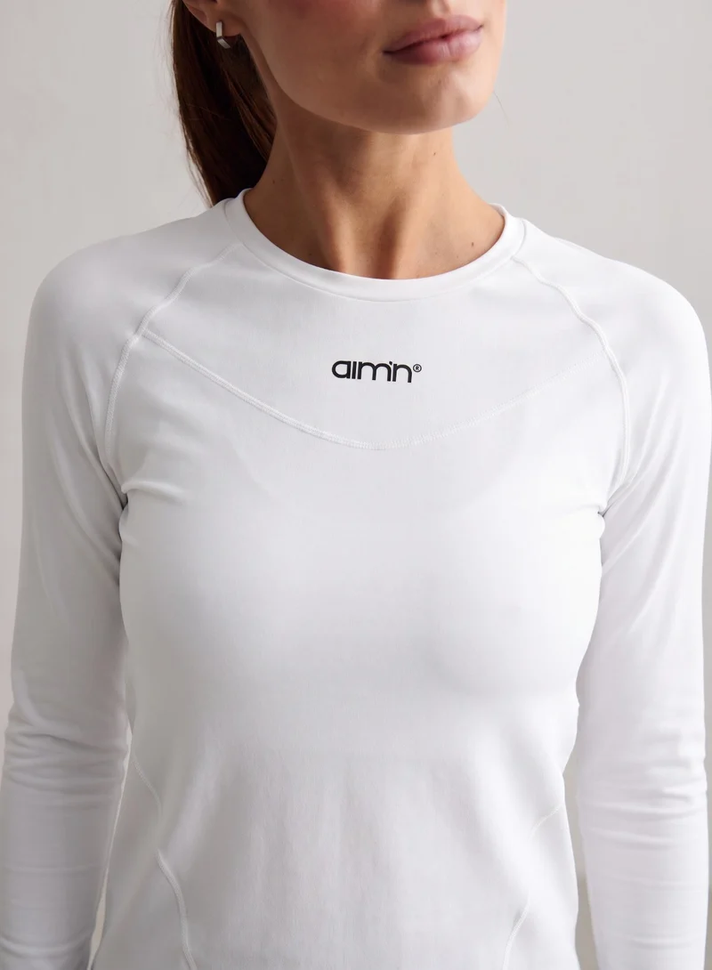 White Soft Basic Long Sleeve