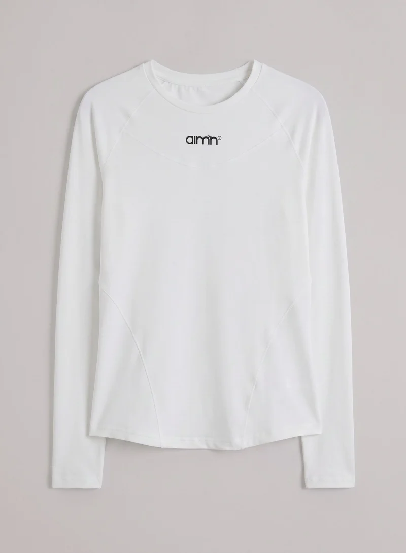 White Soft Basic Long Sleeve