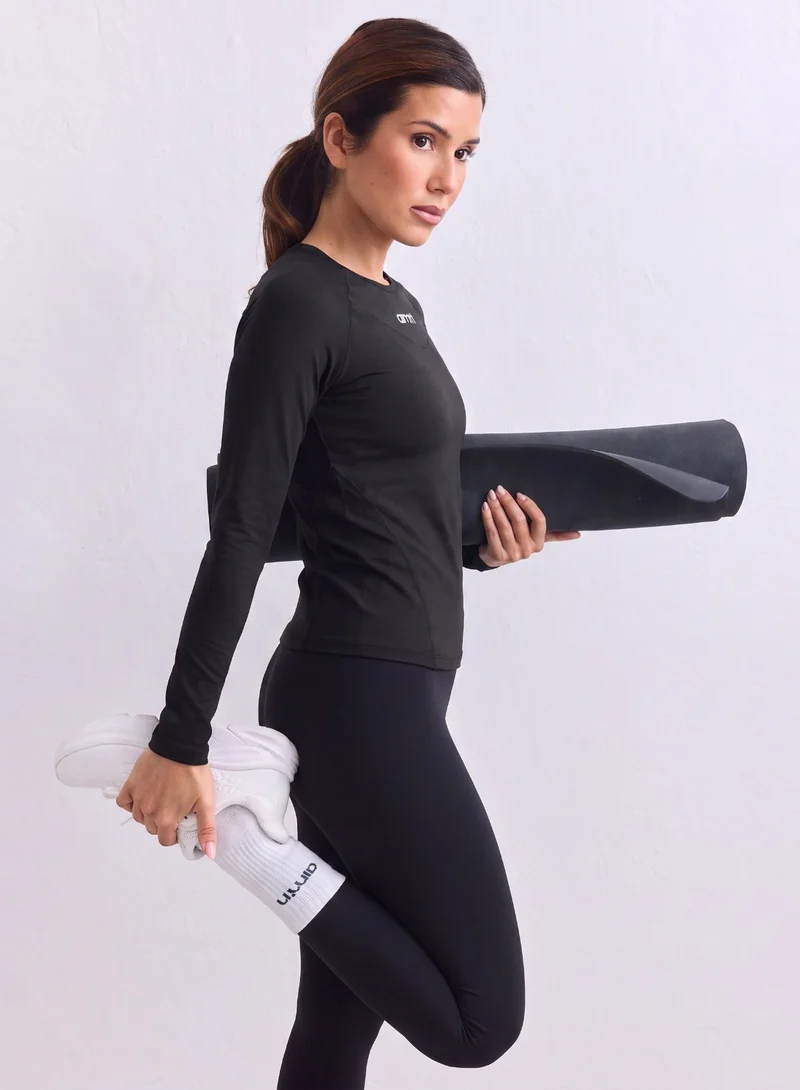 Black Soft Basic Long Sleeve