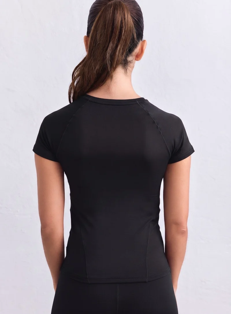 Black Soft Basic Short Sleeve