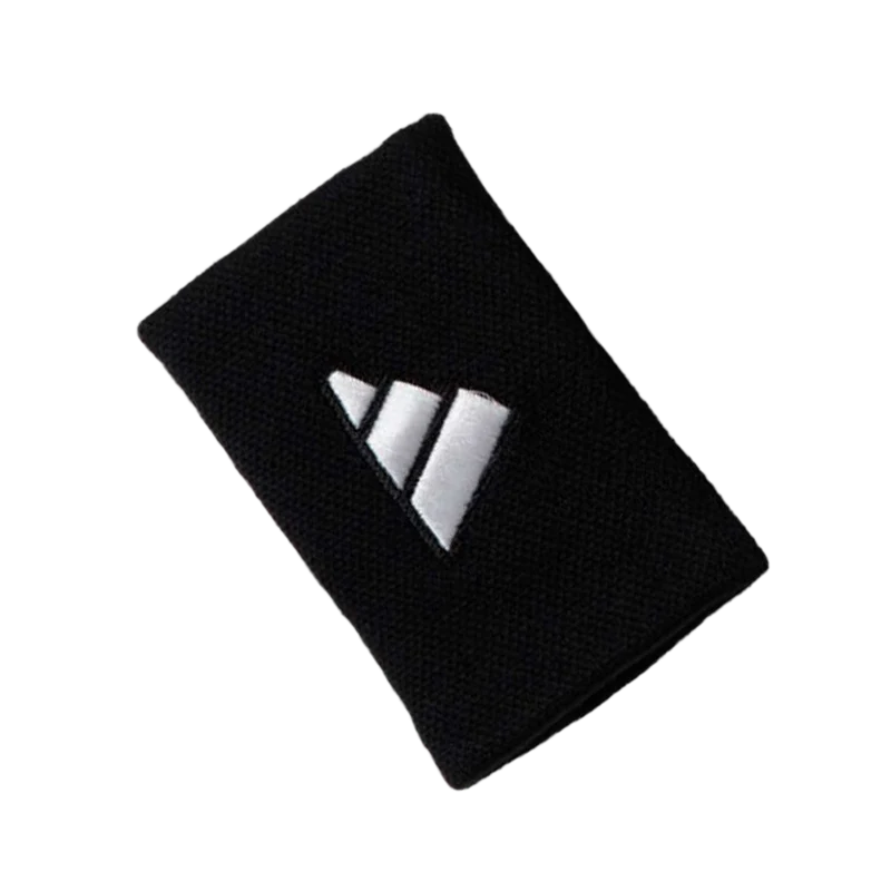 Muñequeras Adidas Largas Negras Logo Grande