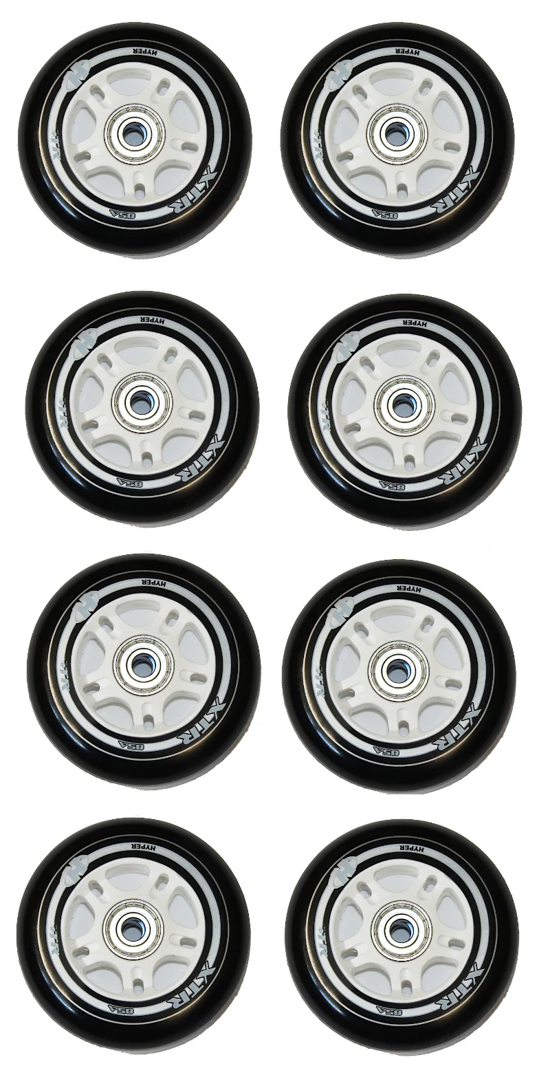 Hyper XTR Rollenset 90mm/85A ABEC7 + 8mm Spacer