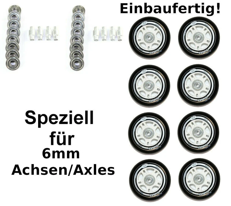 Hyper XTR Rollenset 84mm/85A ABEC9 + 6mm Spacer