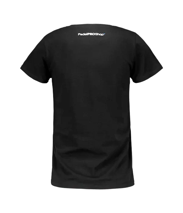 Camiseta algodón mujer PadelPROShop Negra