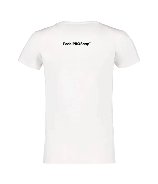 Camiseta algodón mujer PadelPROShop blanca