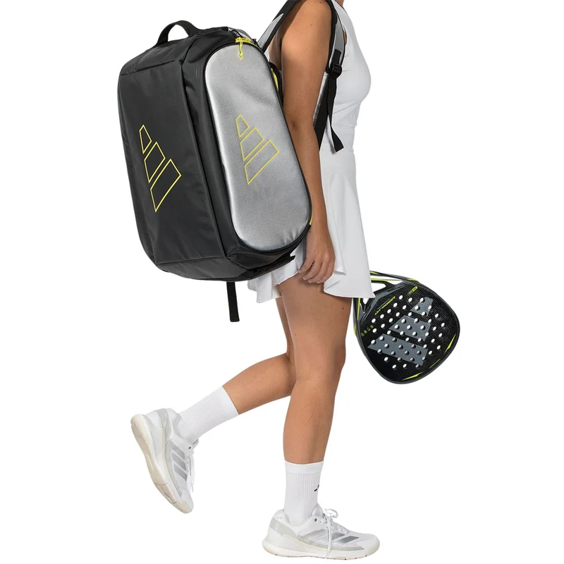 Adidas Racket Bag Tour Silver/Lime 2026