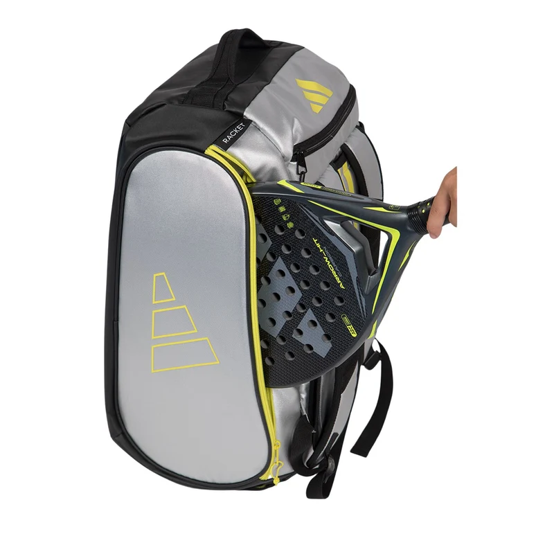 Adidas Racket Bag Tour Silver/Lime 2026
