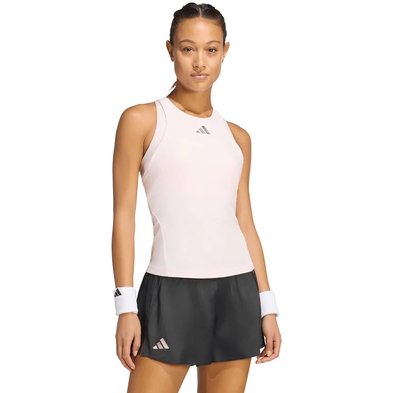 Adidas Silver Y-Tank Distilled Pink