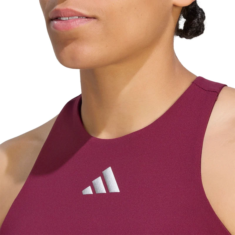 Adidas Silver Y-Tank Maroon