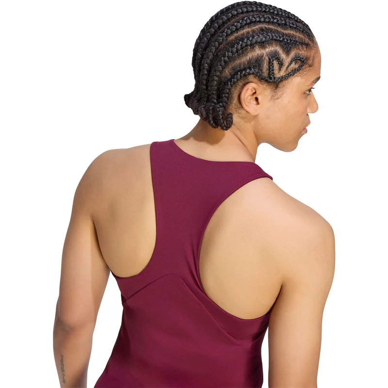 Adidas Silver Y-Tank Maroon