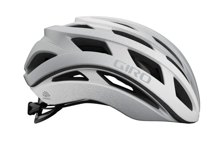 Giro HELIOS SPHERICAL MIPS Fahrradhelm matte white silver fade Herren