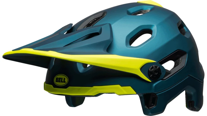 Bell SUPER DH SPHERICAL Fahrradhelm matte/gloss blue yellow Unisex