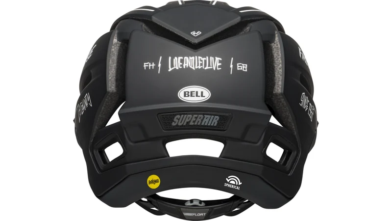 Bell SUPER AIR R SPHERICAL Fahrradhelm matte black/white fasthouse Unisex