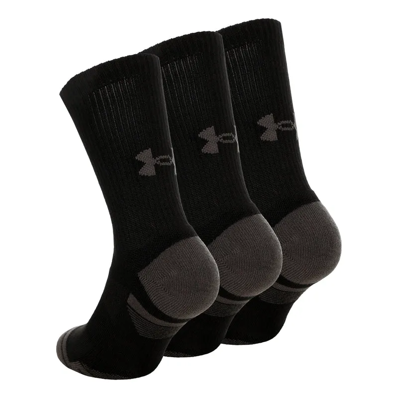 Performance Tech Crew Sportsocken 3er Pack Unisex - schwarz, dunkelgrau