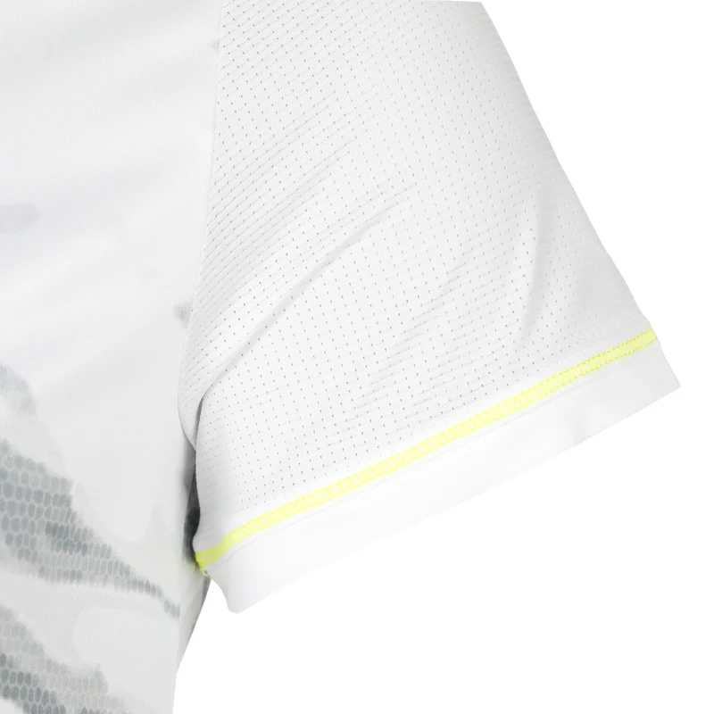 Tech T-Shirt Damen-Weiß,Grau