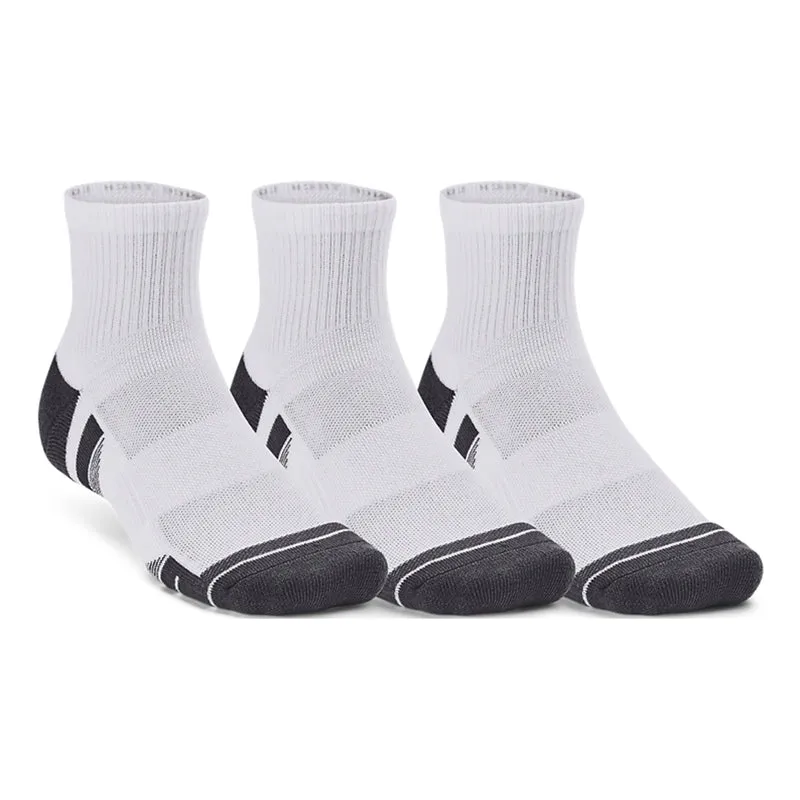 Performance Tech Quarter Tennissocken 3er Pack-Weiß
