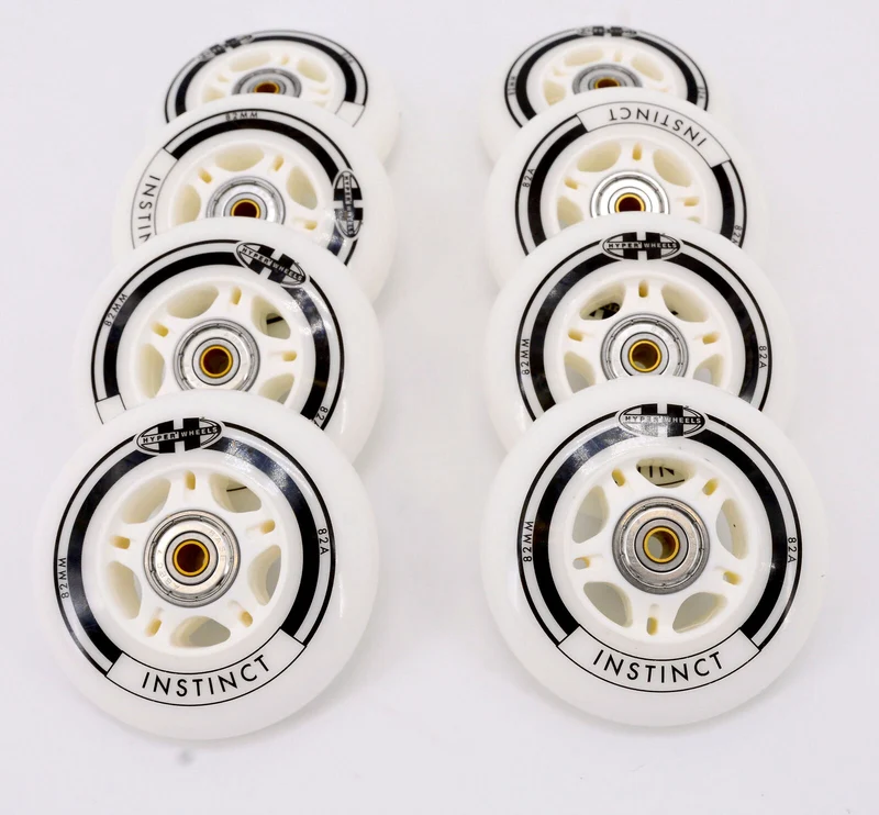 8er Set Hyper INSTINCT Rollenset 82mm/82A ABEC7 + 6mm Spacer