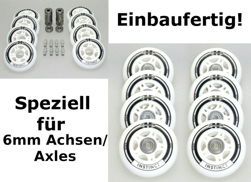 Hyper INSINCT Rollenset 80mm/82A ABEC7 + 6mm Spacer