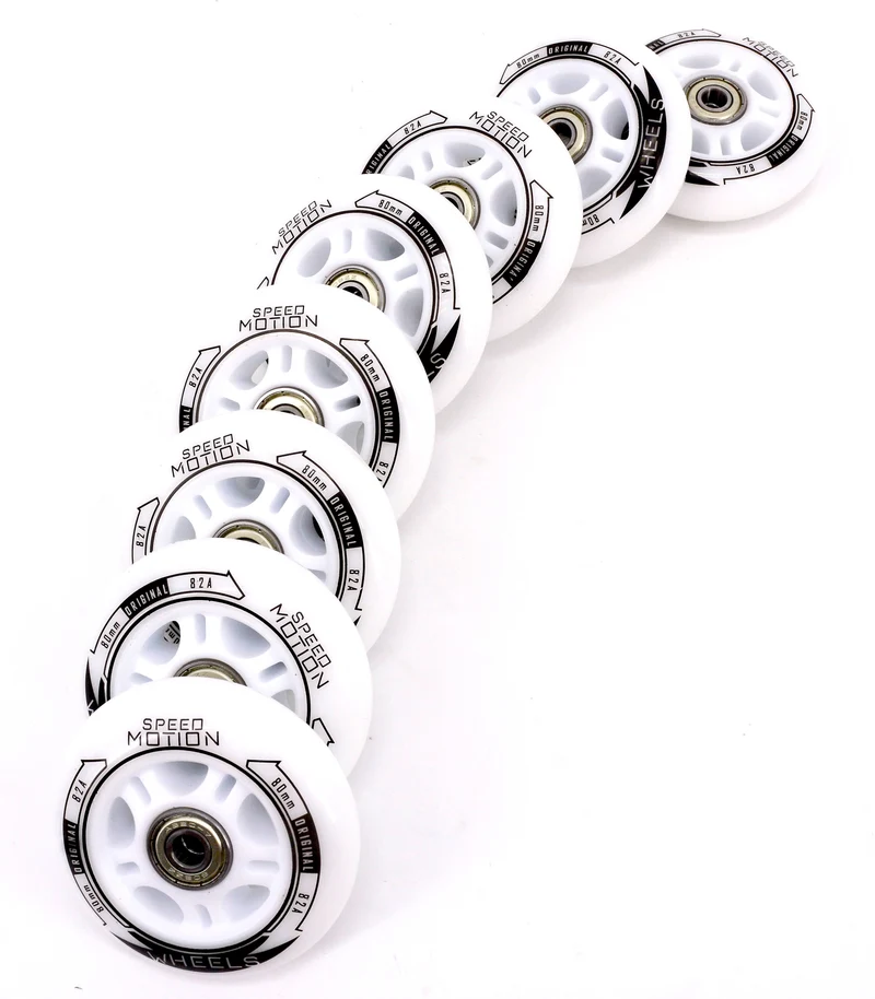 Tempish SPEED MOTION Rollenset - ABEC7 + 8mm Spacer | 80mm/82A
