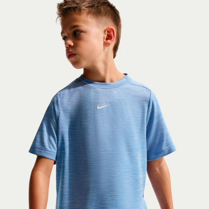 Dri-FIT Multi Heather T-Shirt Kinder - blau, hellblau