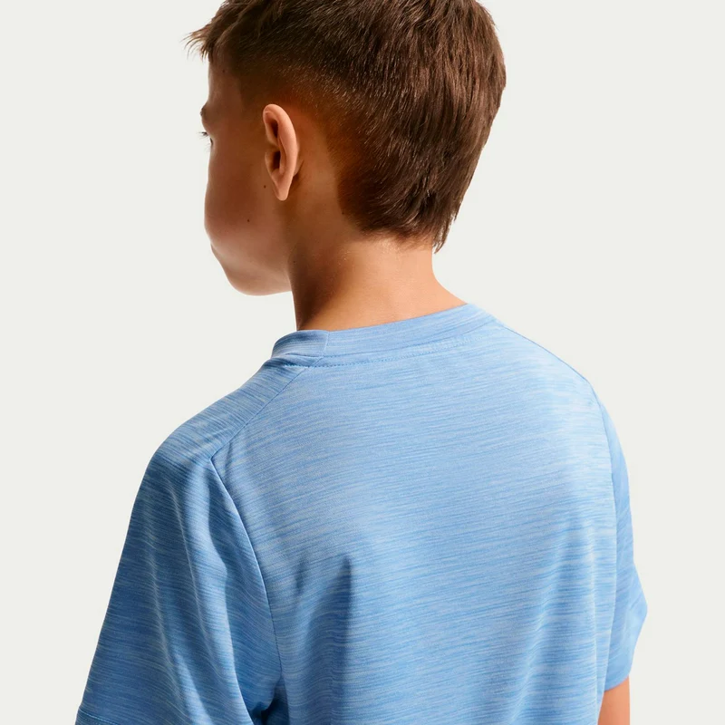 Dri-FIT Multi Heather T-Shirt Kinder - blau, hellblau