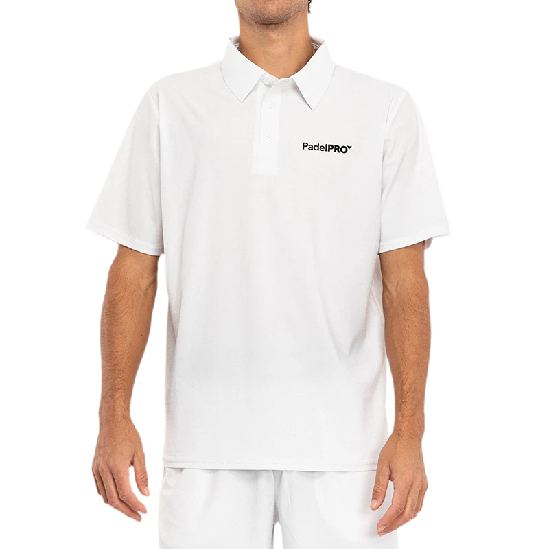 Polo Pro Elite PadelPRO Blanco