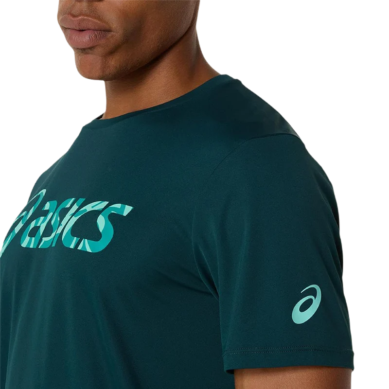 Camiseta Asics Match Seasonal Graphic Verde Saxon