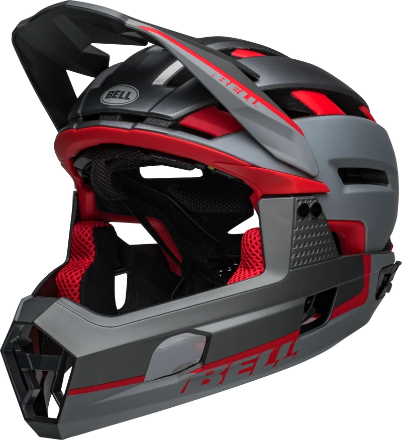 Bell SUPER AIR R SPHERICAL MIPS Fahrradhelm matte grey red Unisex