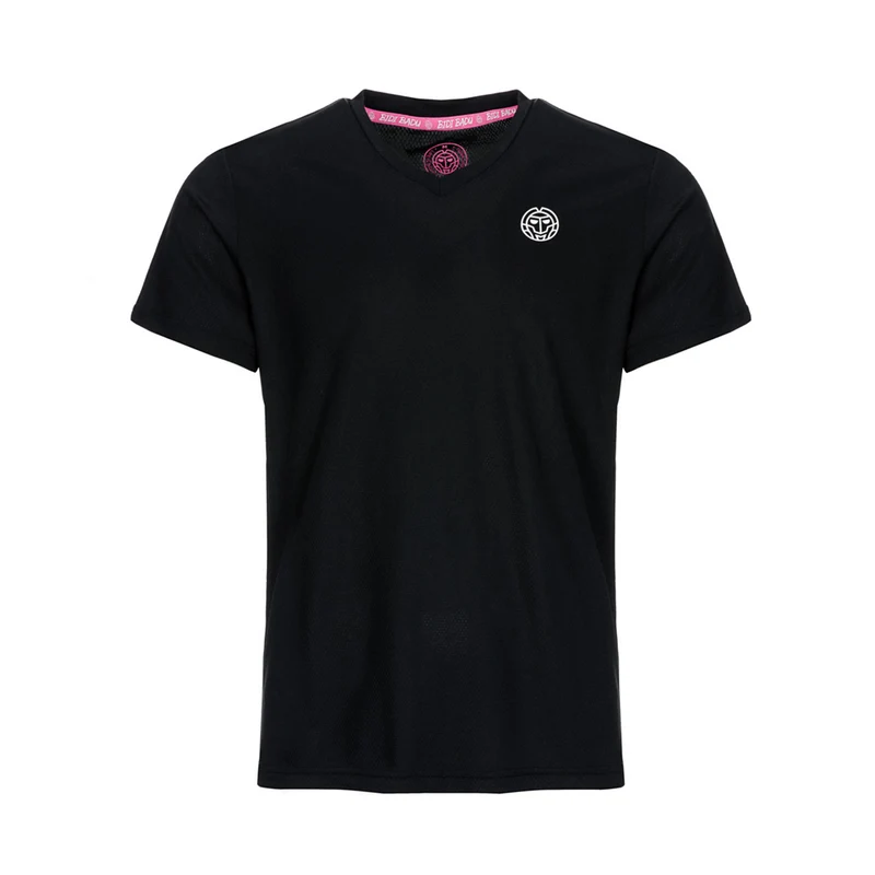 Evin Tech Round-Neck T-Shirt Jungen - schwarz,