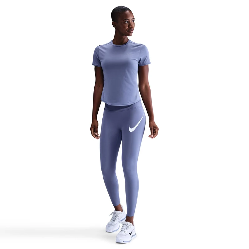 Swift Laufshirt Damen - blaugrau, silber