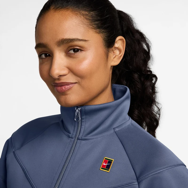 Courtly Knit Heritage Trainingsjacke Damen-blaugrau
