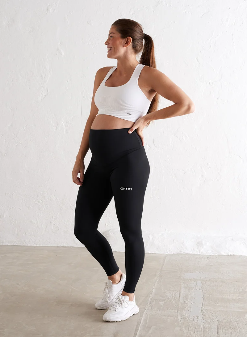 Black Aim High Maternity Tights