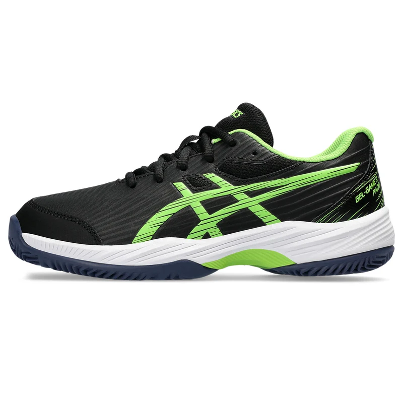 Asics Padelschoen Gel Game 9 GS Junior Zwart Lime