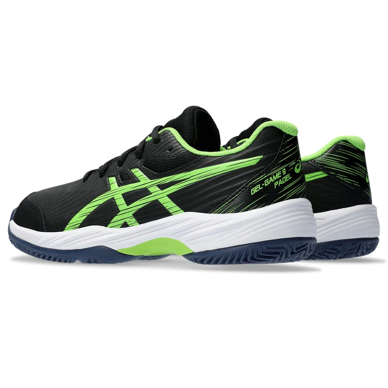 Asics Padelschoen Gel Game 9 GS Junior Zwart Lime