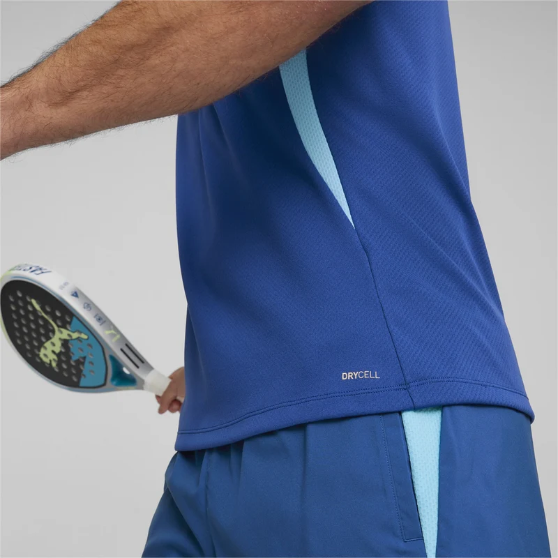 Puma Individual Padel Polo Shirt Heren Blauw