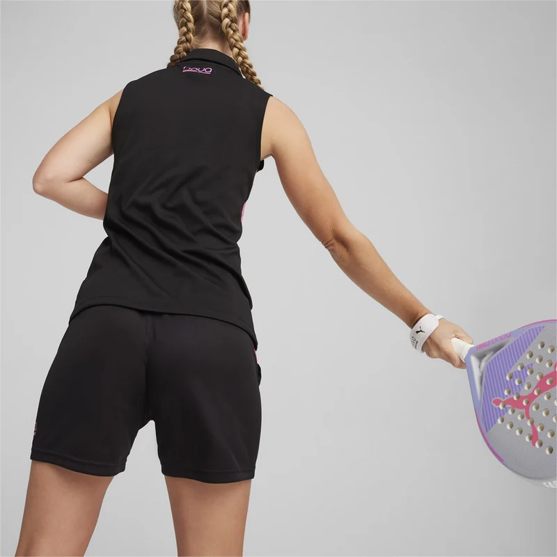 Puma Individual Padel Polo Shirt Dames Zwart