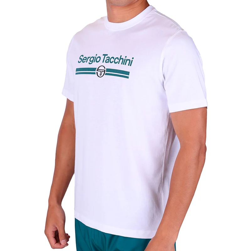 Marchio Co T-Shirt Herren - weiß, petrol