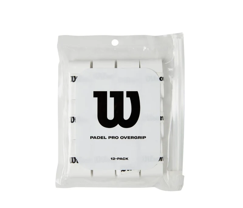 Wilson Pro Overgrip Padel (White, 12-pack)