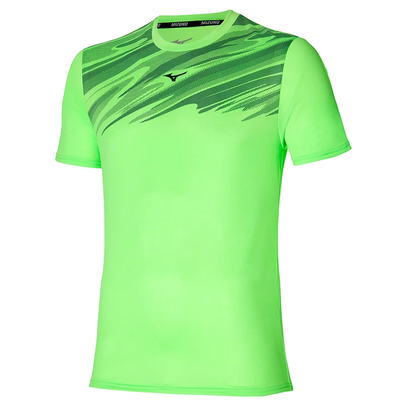 Mizuno T-Shirt Core Graphic Tee Heren Groen